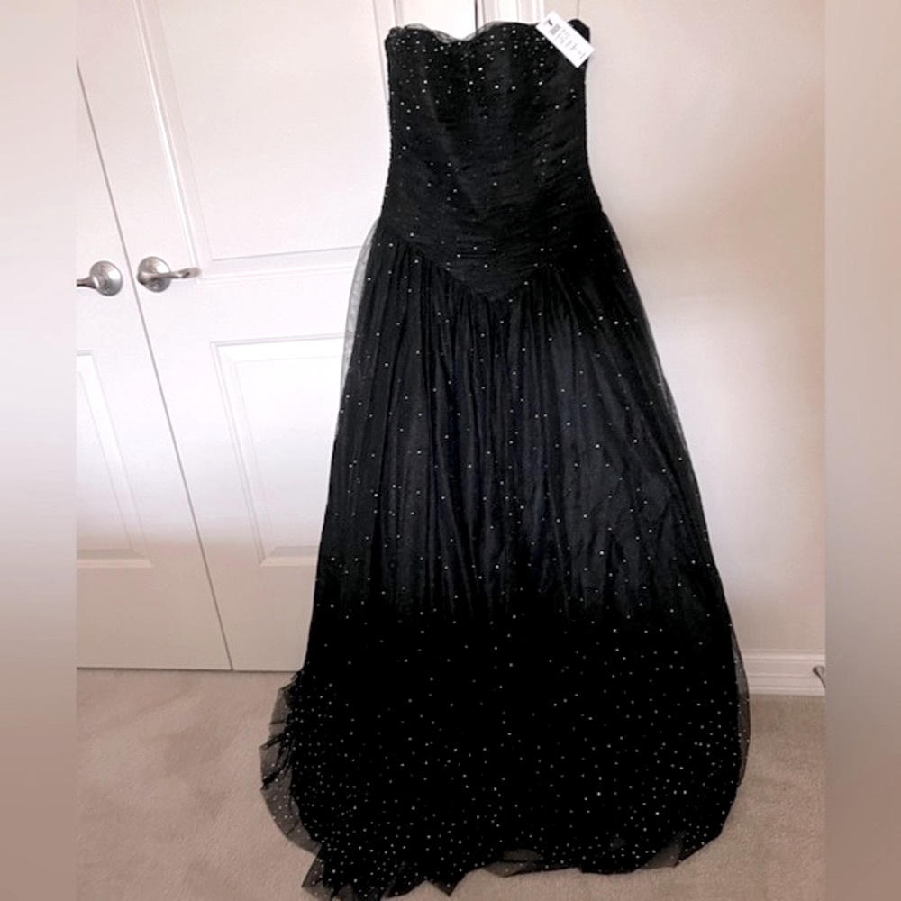 Vicky Tiel for Cache vintage embellished tulle formal gown